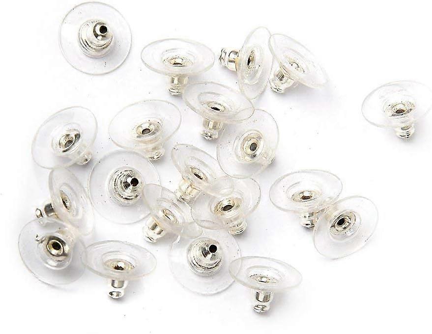 25 Pair  Clutch Earring Backs with  Pad Earring Backings Studs Backs Stoppers