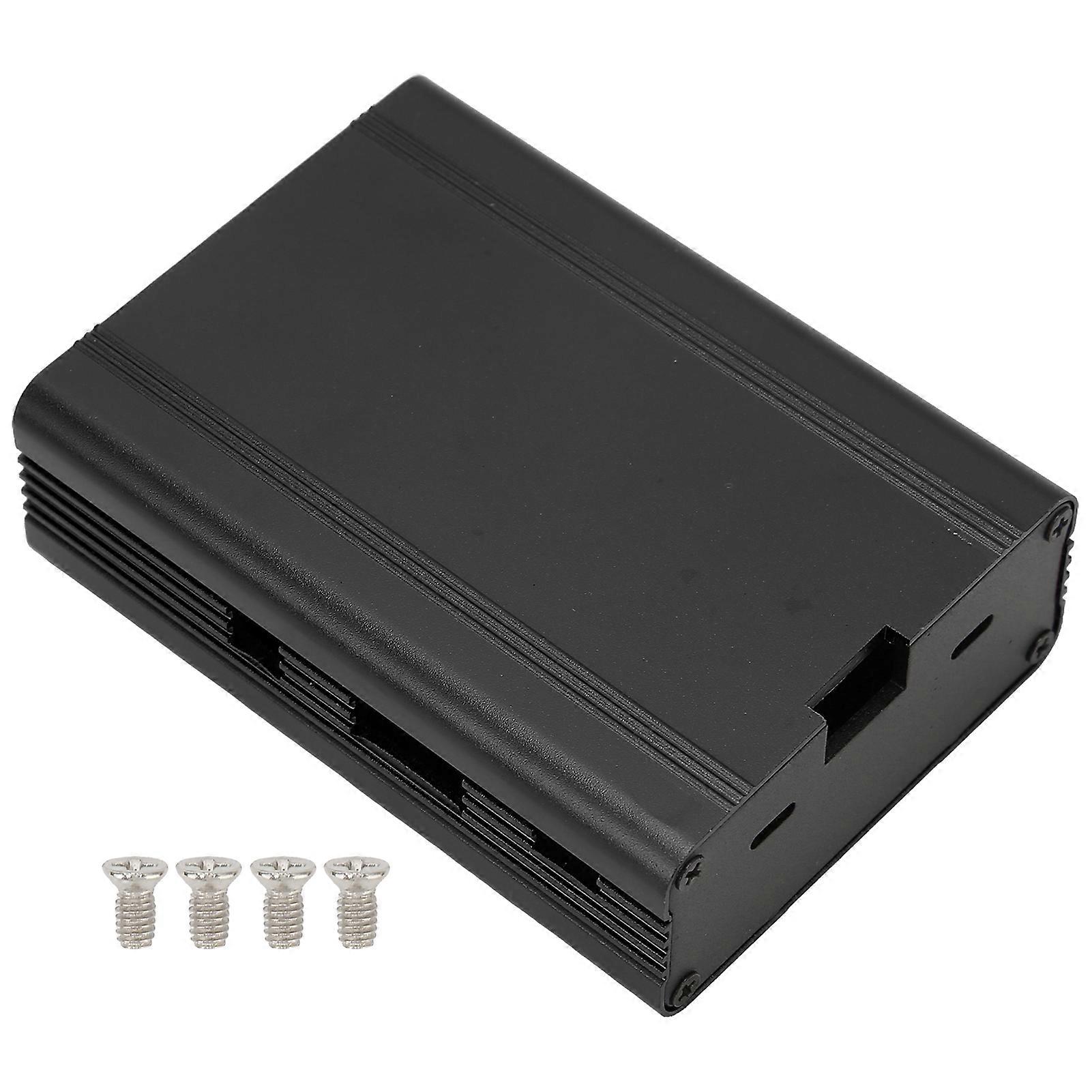 Aluminum Alloy Case Circuit Board Heat Dissipation Protective Enclosure for Raspberry PiBlack
