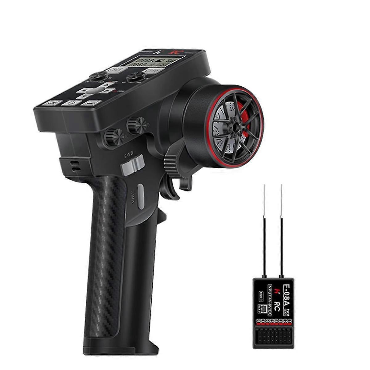 CT-6B 8CH Transmitter Remote Control 2.4Ghz RC Transmitter with F-08A 8 Channel PWM Receiver Gyro for RC Car Boat Tank