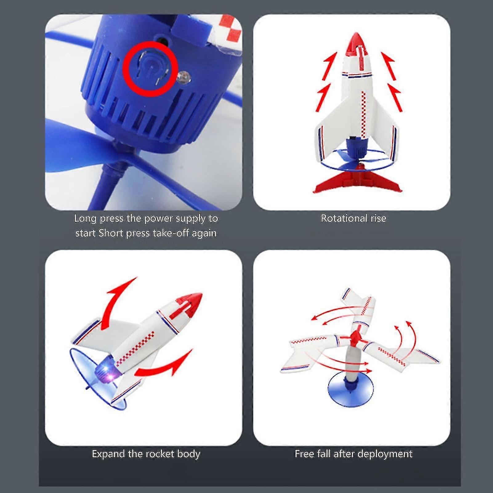 Electric Rocket Launcher Toy Interesting Flying Toy With Light For ...