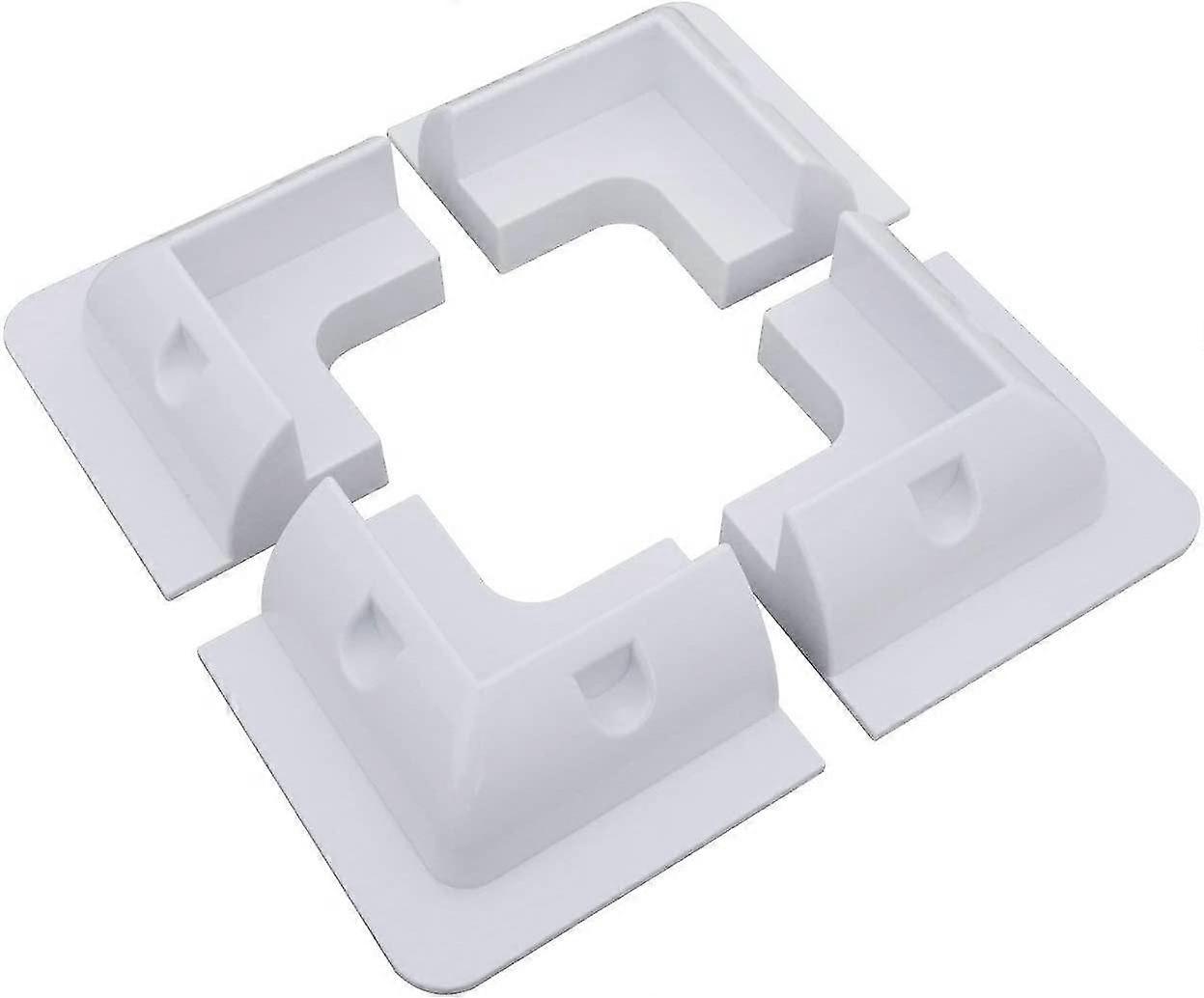 No Drilling 4 Corner Solar Panel Bracket - White