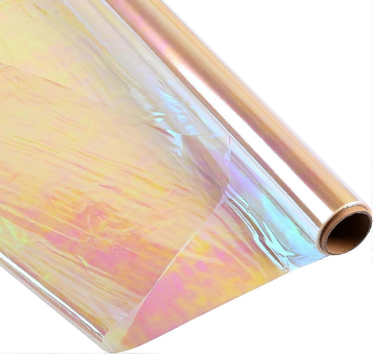 Opalizująca folia celofanowa Wrap Roll I 34 cale szerokości x 50 stóp długości I do koszy upominkowych Kwiat