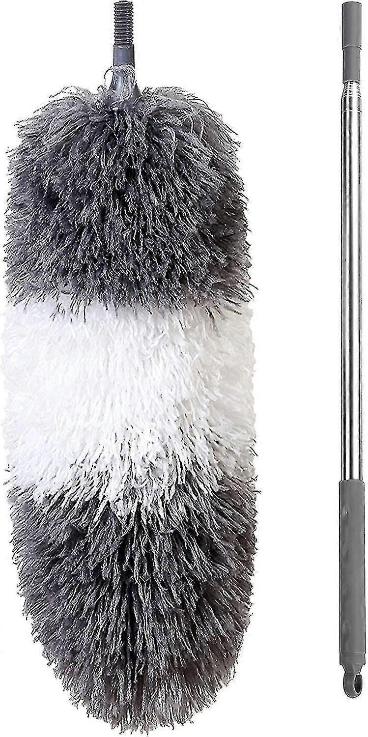 Telescopic Duster, Dust Cobweb Duster, Wolf Head 250cm Foldable Head Washable