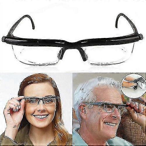 Adjustable Eye Glasses Dial Vision Variable Focus Eyewear Distance Reading-AM
