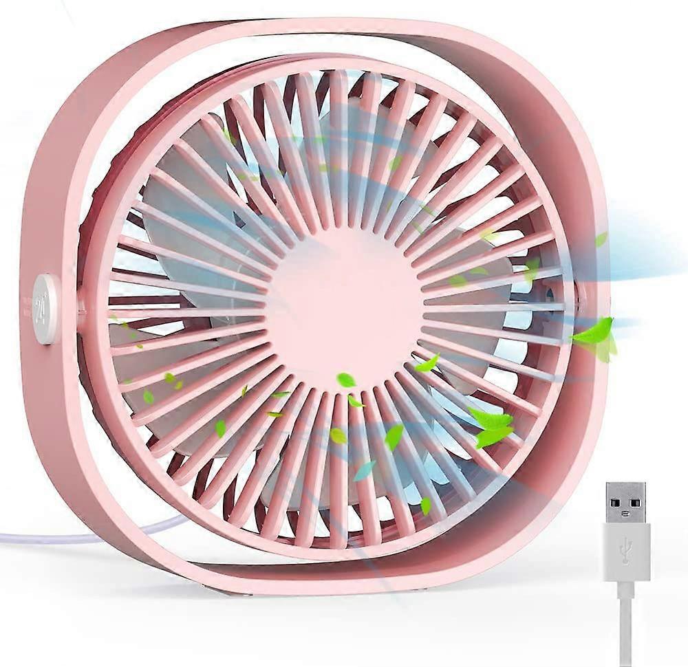 Ventilateur De Bureau USB Prem-i-air - Mini 10,2 Cm, Tête Orientable 360°, Silencieux, Parfait Pour Ordinateur, Maison Et Bureau - 11