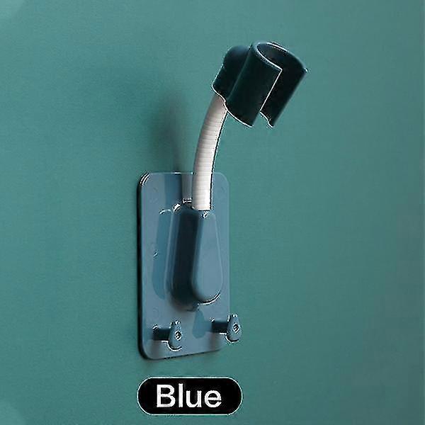 Universal 360 Duschhuvudhållare Justerbart självhäftande duschhuvudfäste Väggfäste med krokstativ