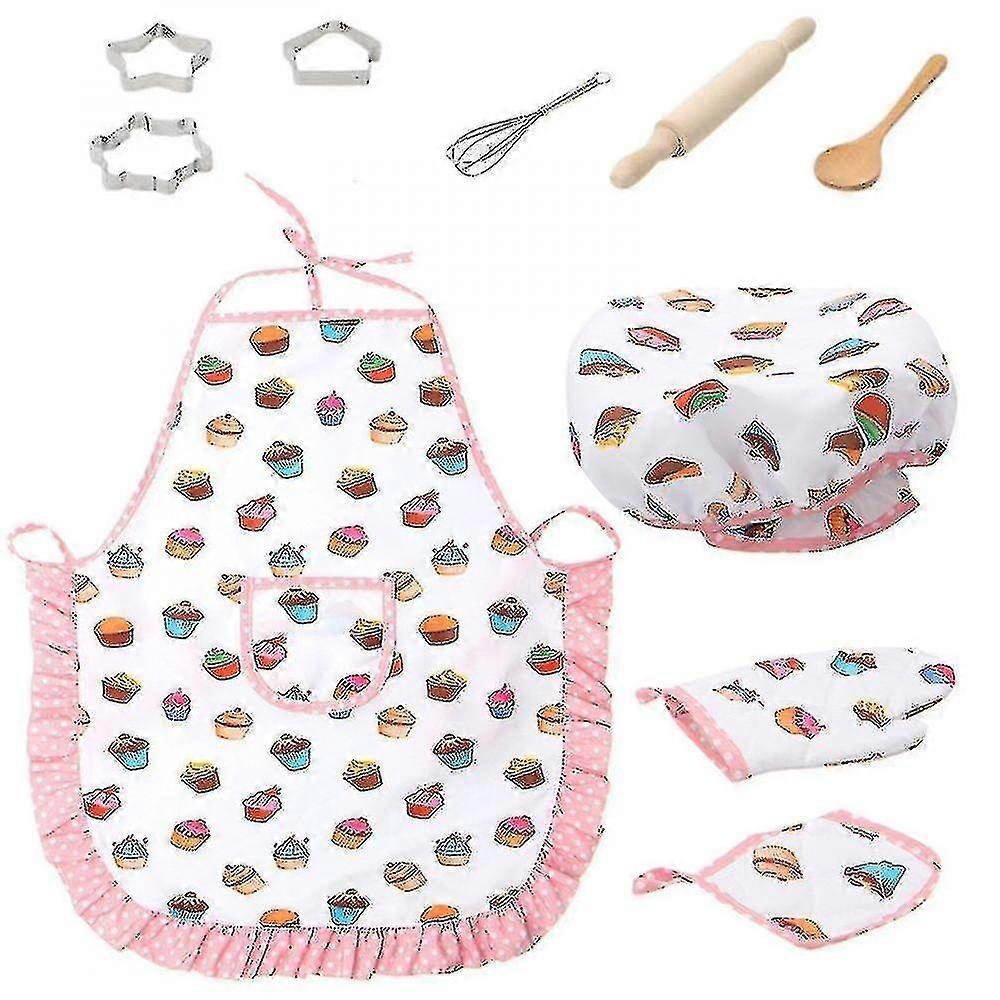 Grembiule per bambini e set di cappelli da chef