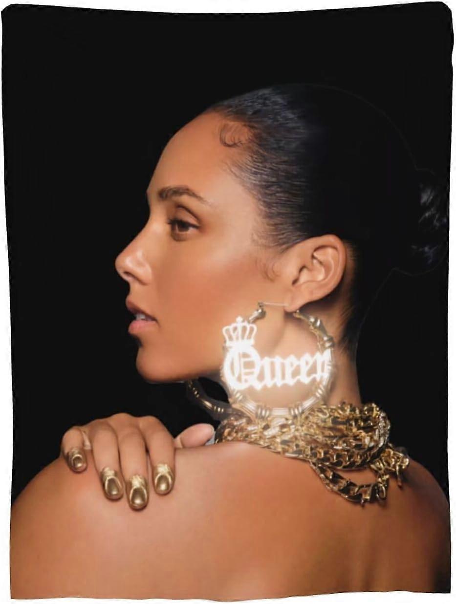 Alicia Music Keys Cobertor Moda Cobertor de Lã Ultra-Macio Micro Leve Flanela Cobertores para Sofá Quarto Viagem