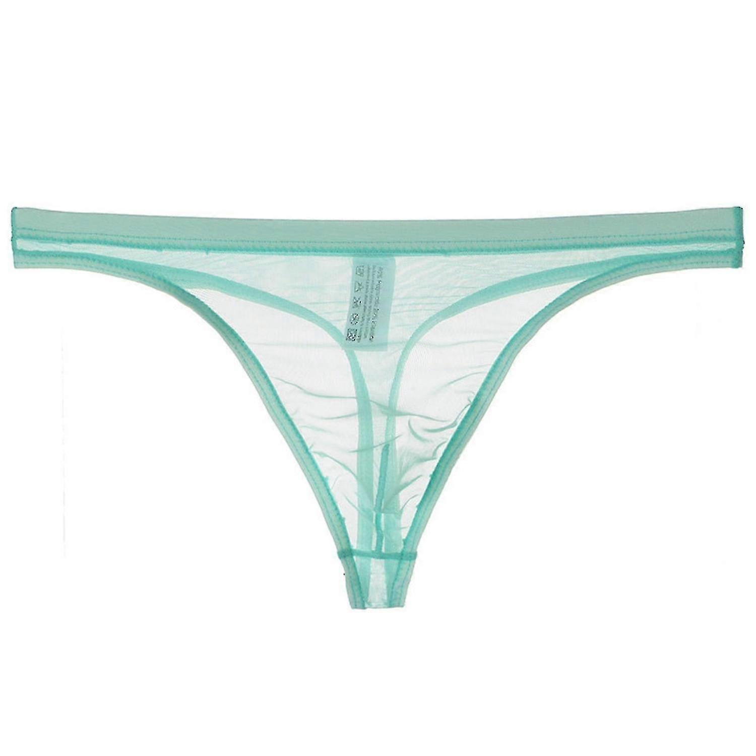 Men G-string See-through Mesh Fit Transparent Thin Anti-septic Low Waist Pornographic Men Under