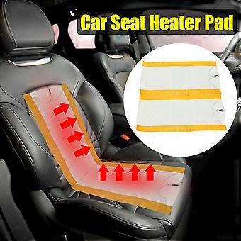 12V Universal Carbon Fiber Car Seat Heater Kit – 4 Heating Pads With High/Low Settings