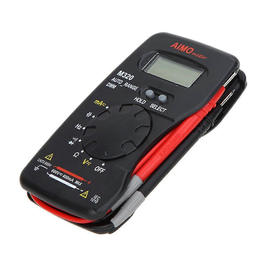 M320 Pocket Size Handheld LCD Digital Multimeter DMM Frequency Capacitance Measurement Data Hold Auto Range