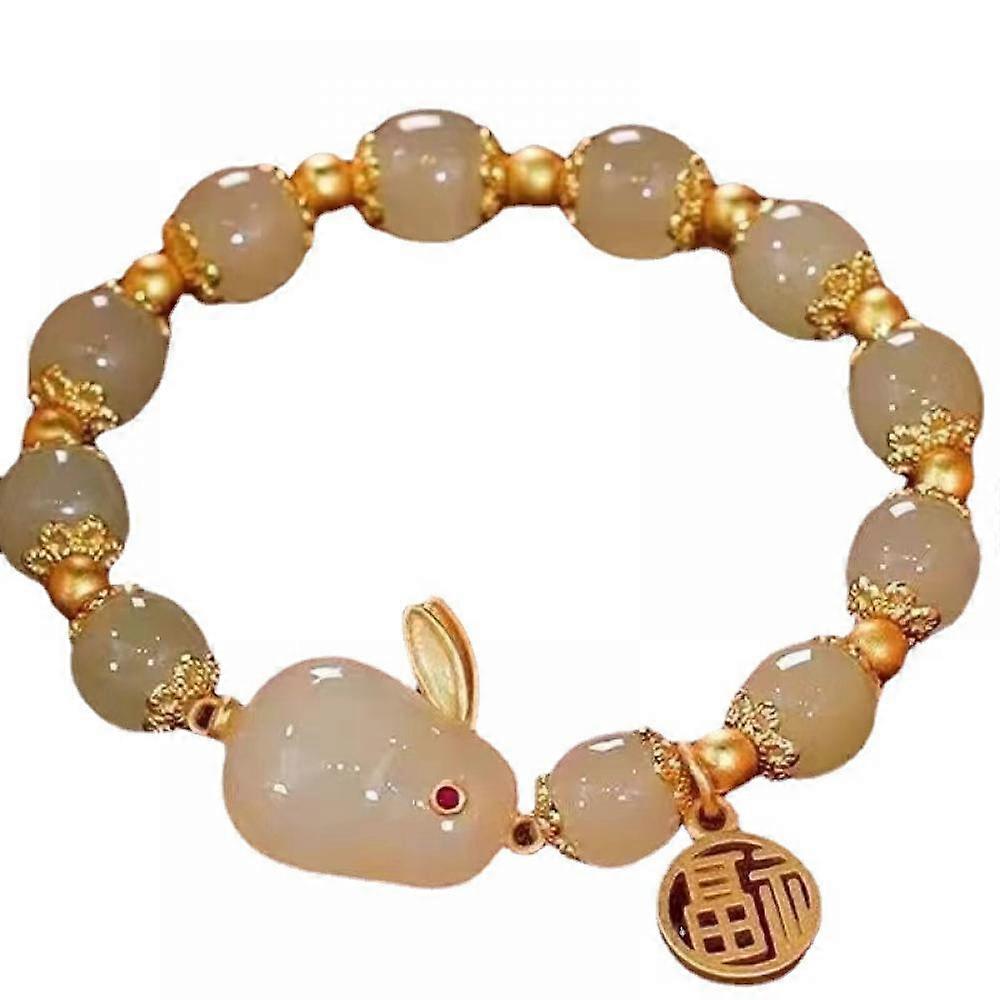 Money rabbit infinite jade rabbit bracelet Fu brand good luck and Tian Yu hand string burst high appearance level