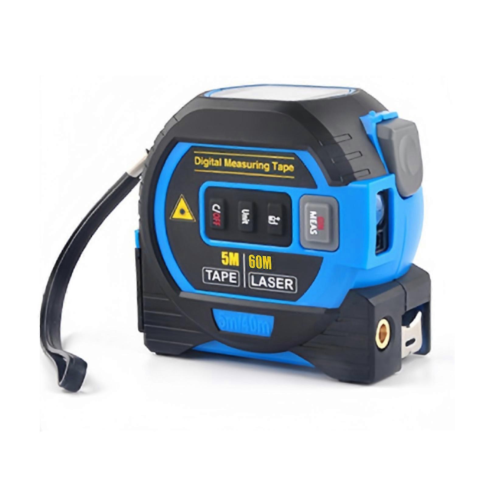 Measuring Tape Infrared Tape Measuring Tool with Self-Locking Device Digital Display Accurate Measurement Compact Size Portable 3-in-1 Measuring Tool