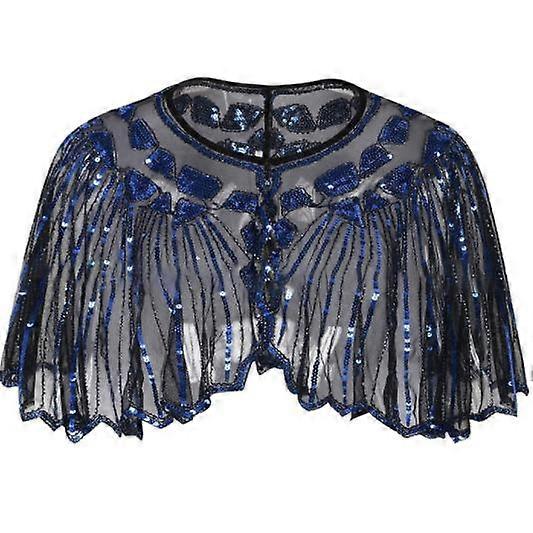 Sequin Art Deco Evening Cape Women's Shawl Wedding Party Shawl