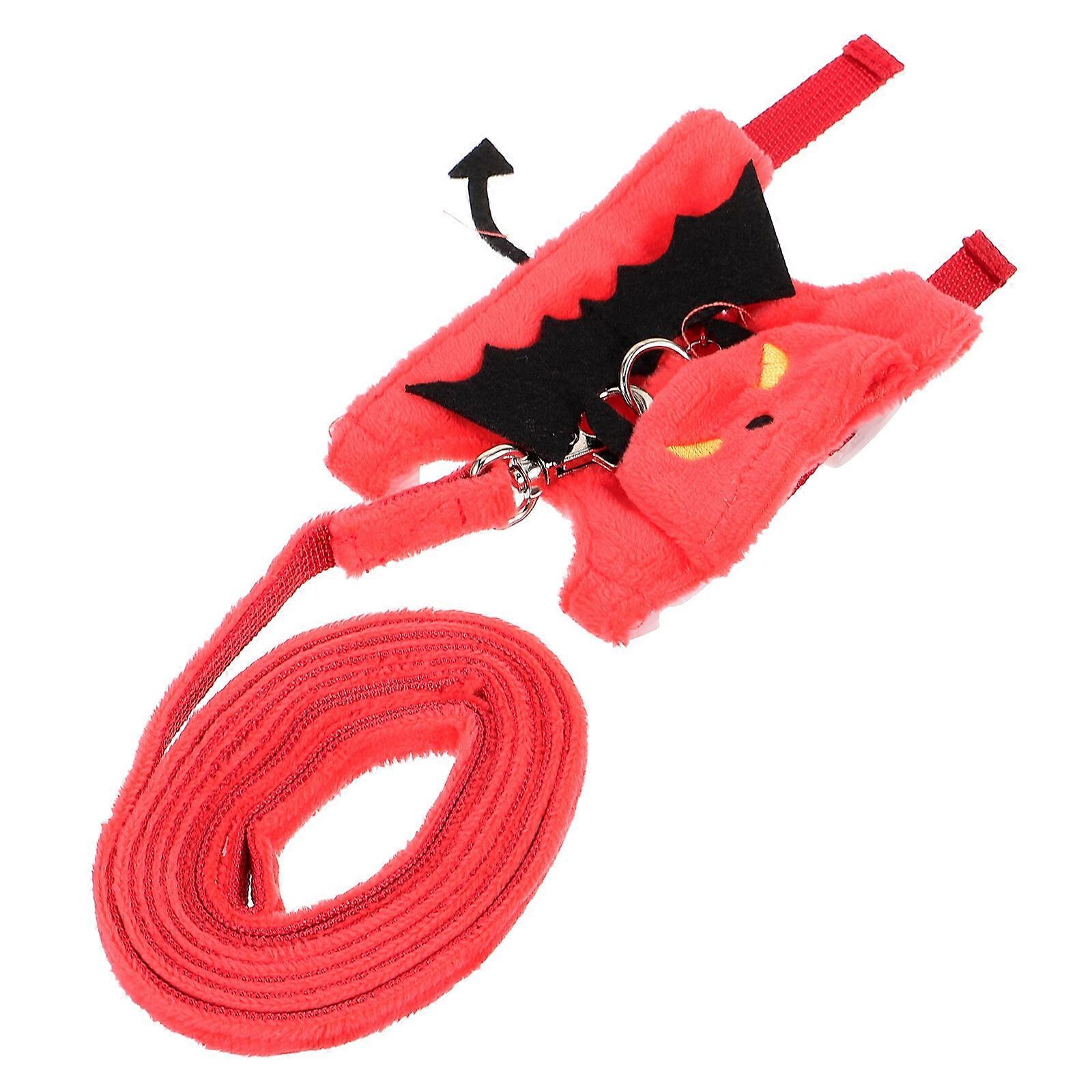1 Set Halloween Rabbit Traction Harness Leash Anti-escaping Ferret Walking Leash