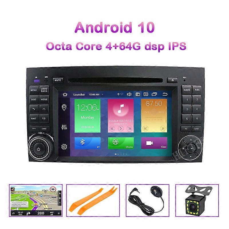 Redkid PX5 4G RAM Octa Core 1024*600 2 din voiture DVD Android 10 pour Mercedes/benz B200 A160 Viano