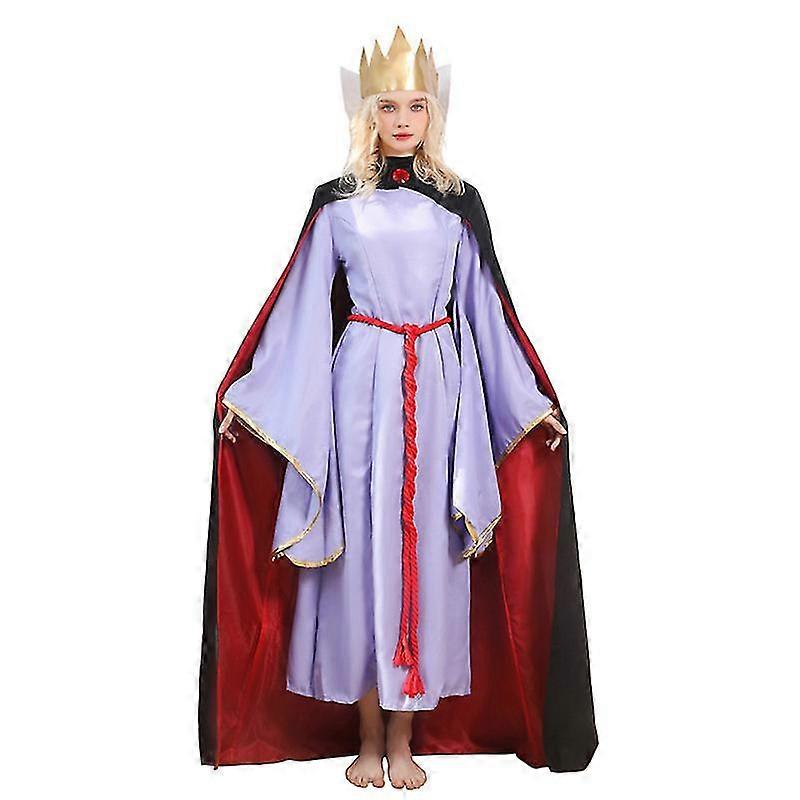 女性のための王冠のHalloweenの派手なドレスのカーニバルの衣裳が付いている白雪姫の邪悪な女王のCosplay衣裳