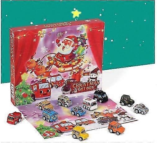 Christmas Advent Calendar 2022 For Kids, Pull Back Car Set For Boys, Girls, Christmas Gift