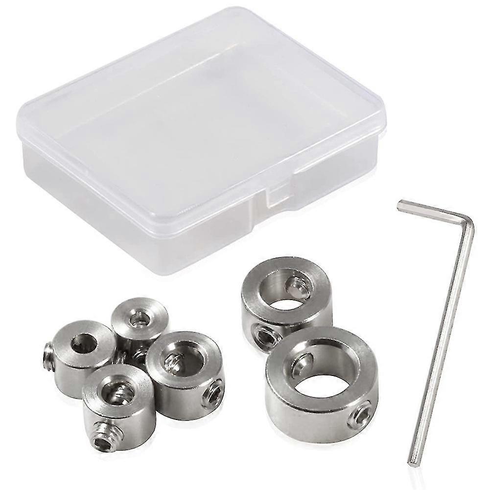 Bit Depth Stop Set Includes 6 Pcs 304 Steel Stop Bit Set Tool Hex Wrench With Stora B