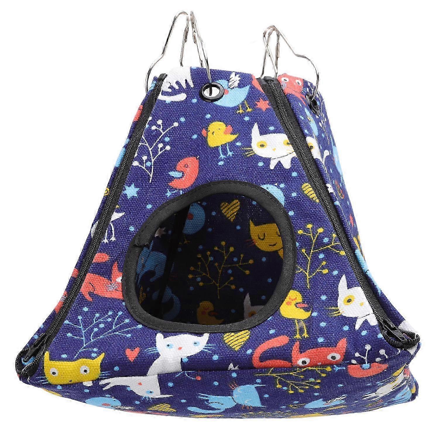 Hamster Hammock Washable Rattan Mat Hanging Small Pet Tent with Hooks for Sugar Glider Guinea Pig 15