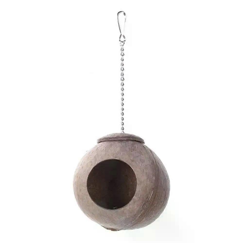Natural Coconut Shell Bird Nest, Hut Cage for Pet, Parrot Budgies, Parakeet Birds Houses, Birds Supplies