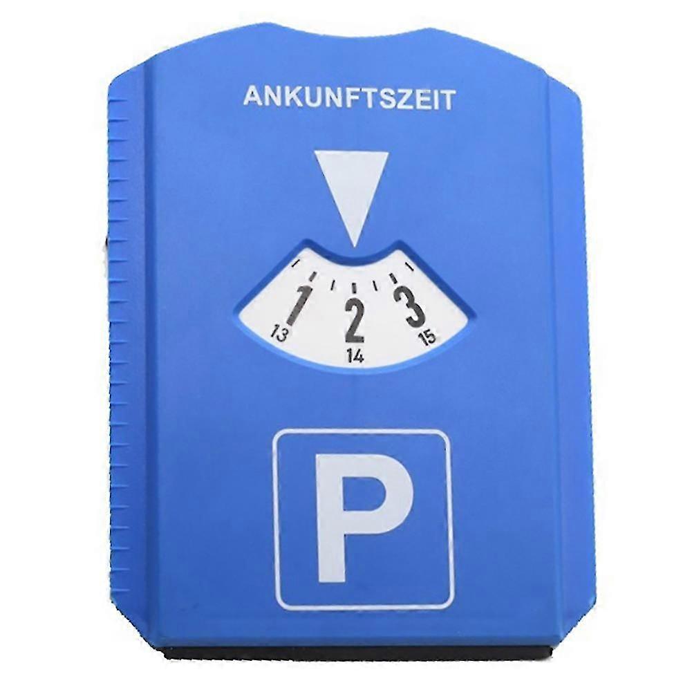 Plastic Car Parking Disc Timer Clock Arrival Time Display With Snow Scraper