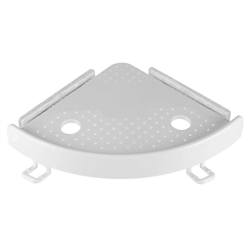 Multi function Bathroom Kitchen ABS Corner Shelf Hook Holder with PVC Suction Cup