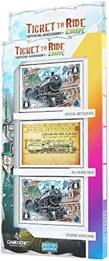 Ticket To Ride Europe - 168 Art Sleeves