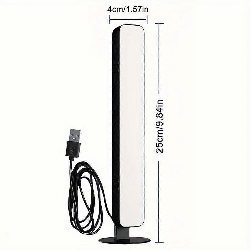 Lumière d’ambiance de bureau avec télécommande, éclairage RVB à tête unique