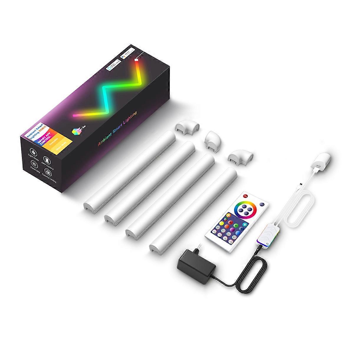 LED Glide Wall Light Bluetooth RGB LED Light Splicing LED Strip Light Support App Control for Bedro