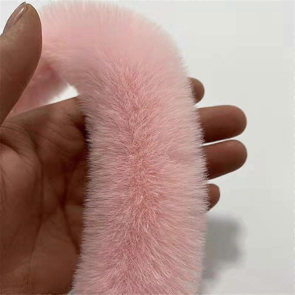 Collar Furry Fluffy Trimming Ribbon Furry Ribbon Fur Tape 100cm Faux Rabbit Fur
