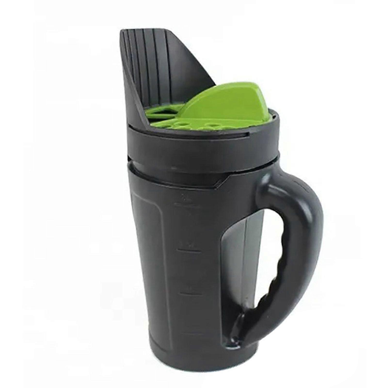 Handheld Seeds Spreader 2.5L Capacity Sowing Pot with Adjustable Lid Manual Dispenser for Grass Seeds Fertilizer Salt