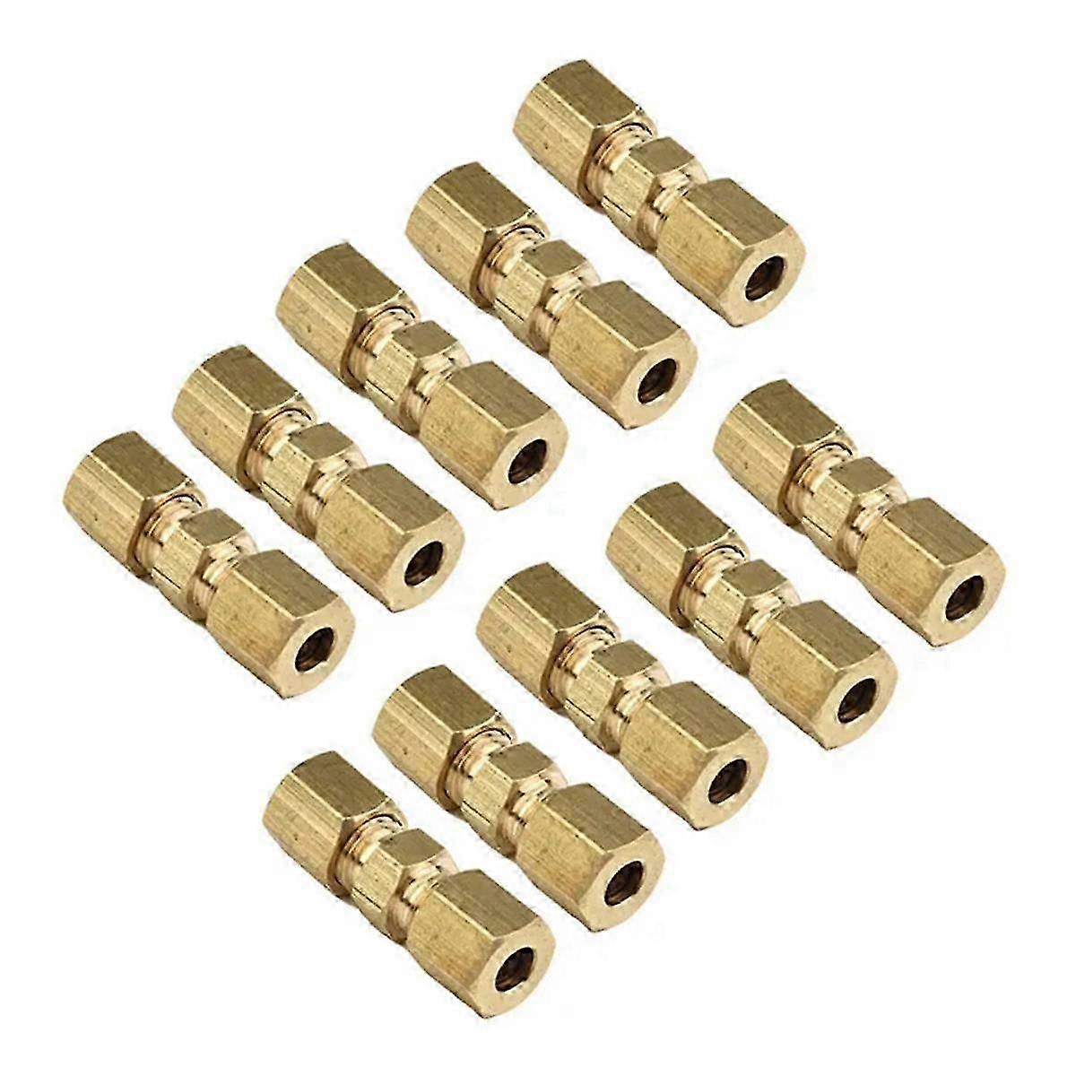 10pcs Brake Line Connector Without Flaring 4.75mm 3/16 Useful Brake Line Connector for Brake Line Car Accessories-Yvan