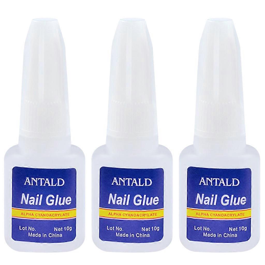 Suprimentos de unhas Atacado Cola de Unhas Com Cola de Escova Unhas Adesivo Falso 30ML 3PC PU5671