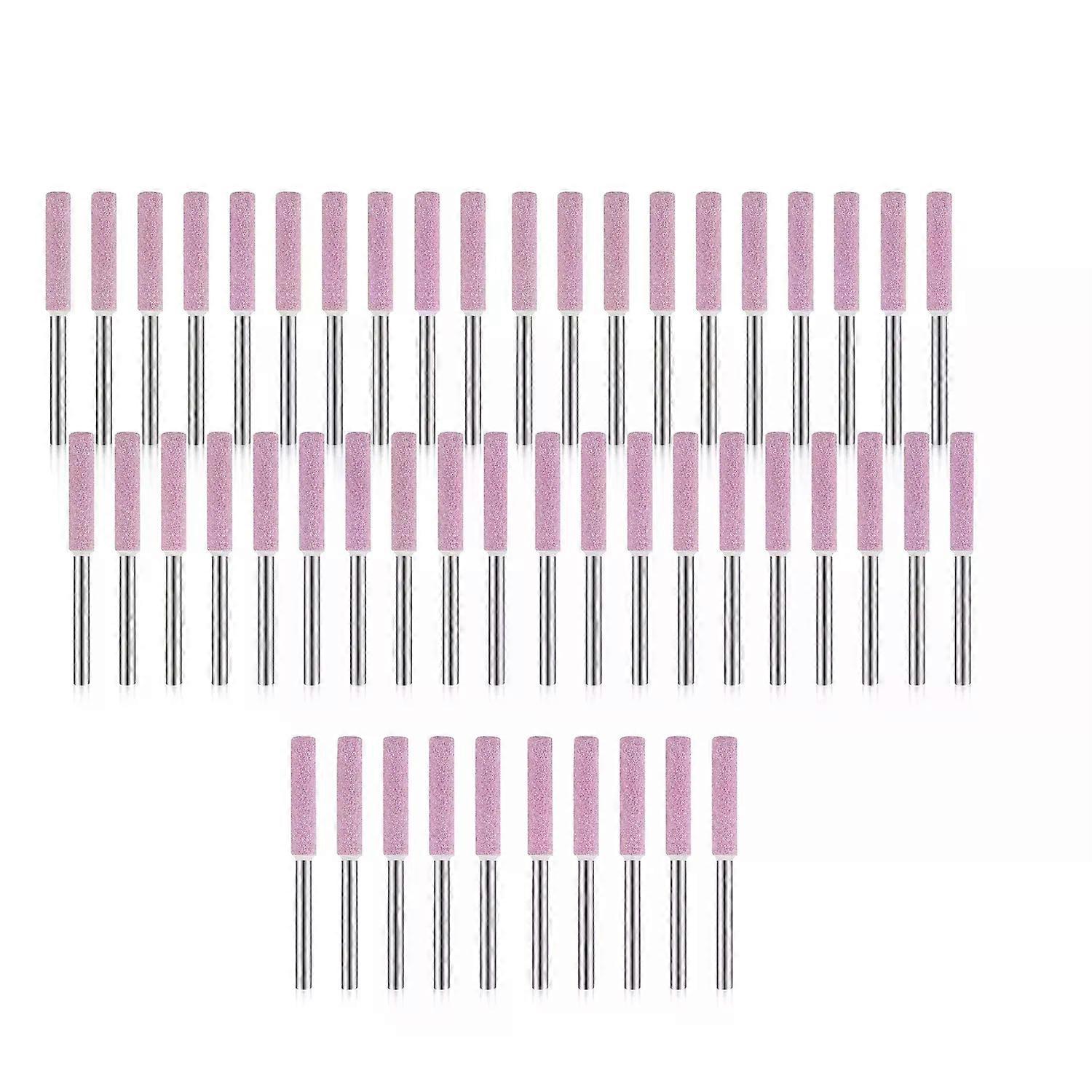 50 Pieces Burr Grinding Stone File Polishing Grinding Tool Grinding Bits for Chainsaw Sharpener  3/16 Inch/ 48 mm