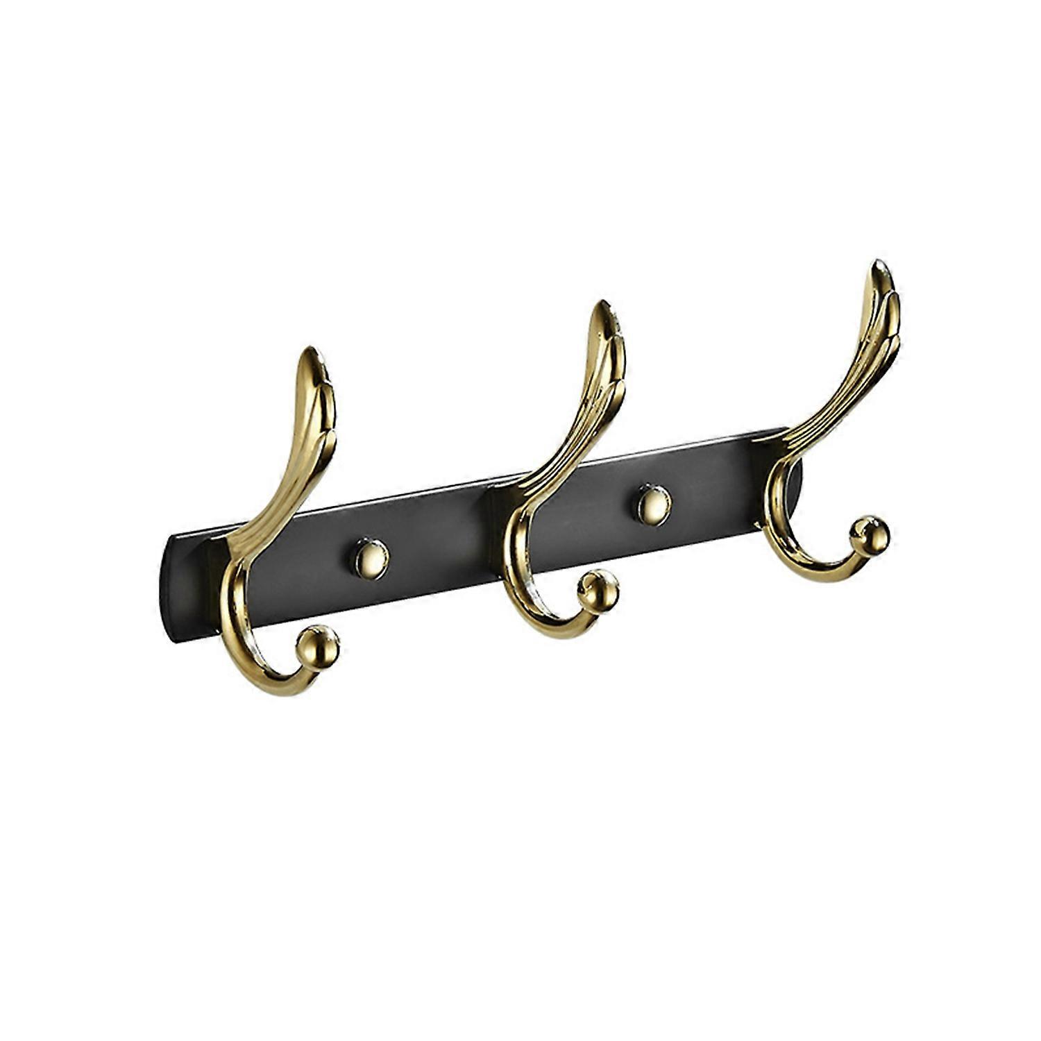 Clothes Hook Easy Installation Strong Load Bearing Smooth Edge Zinc Alloy Door Back Storage Row Hook