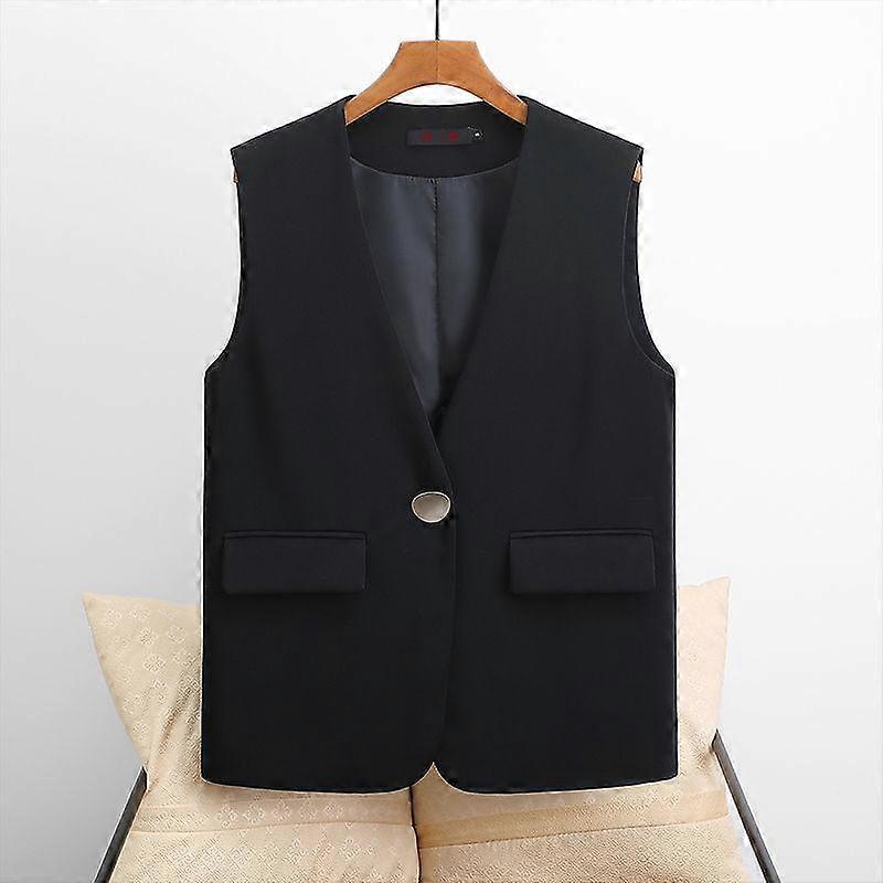 Fashionable and Versatile Women's Suit Vest Spring and Autumn Sleeveless Jacket for Women