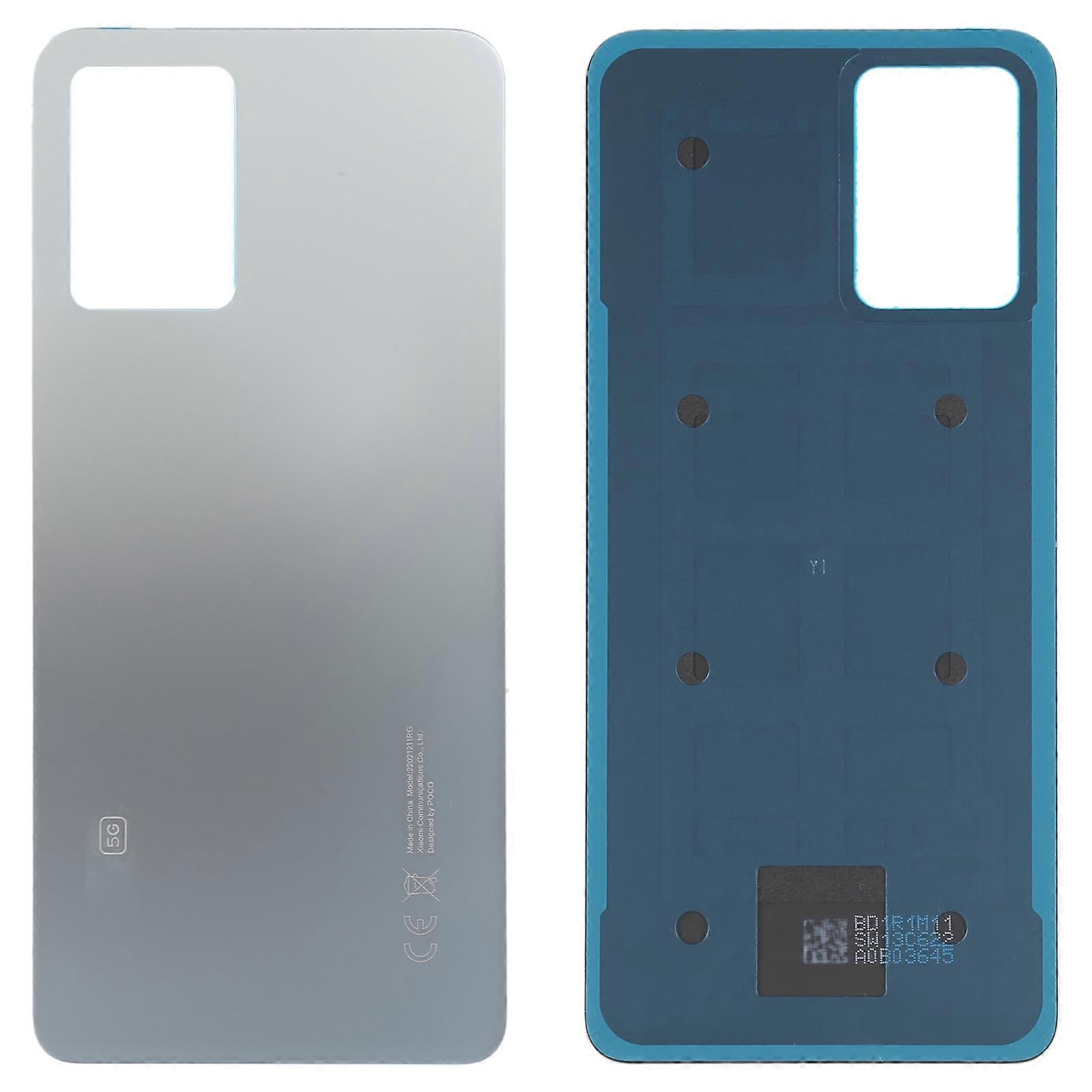 For Xiaomi Poco F4 COMPATIBLE Battery Back Cover(Silver)