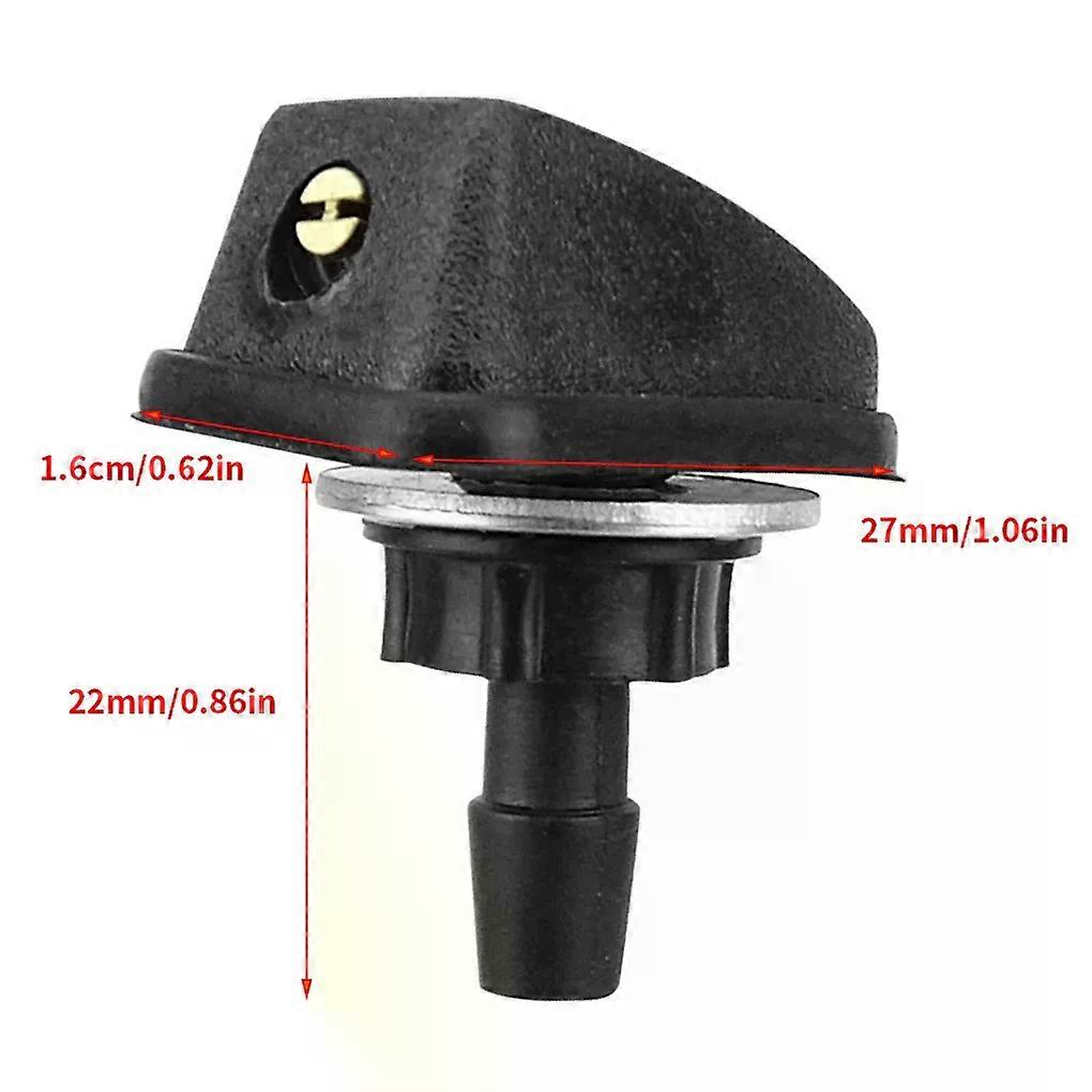 Car Windshield Sprayer 8mm Nylon Washer Windshield 360 Degree Adjustable Spray Nozzle