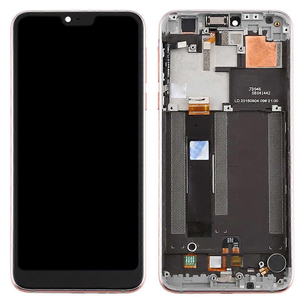 For Nokia 7.1 Grade S OEM LCD Screen and Digitizer Assembly+Frame Part-Silver