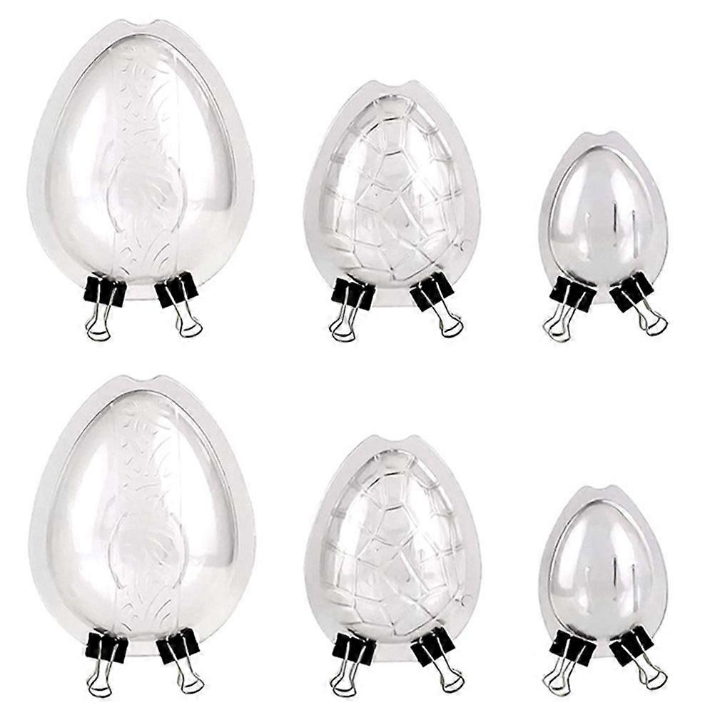 6Pcs Household Cookie Molds Transparent Candy Molds Plastic Baking Molds Baking Accessory