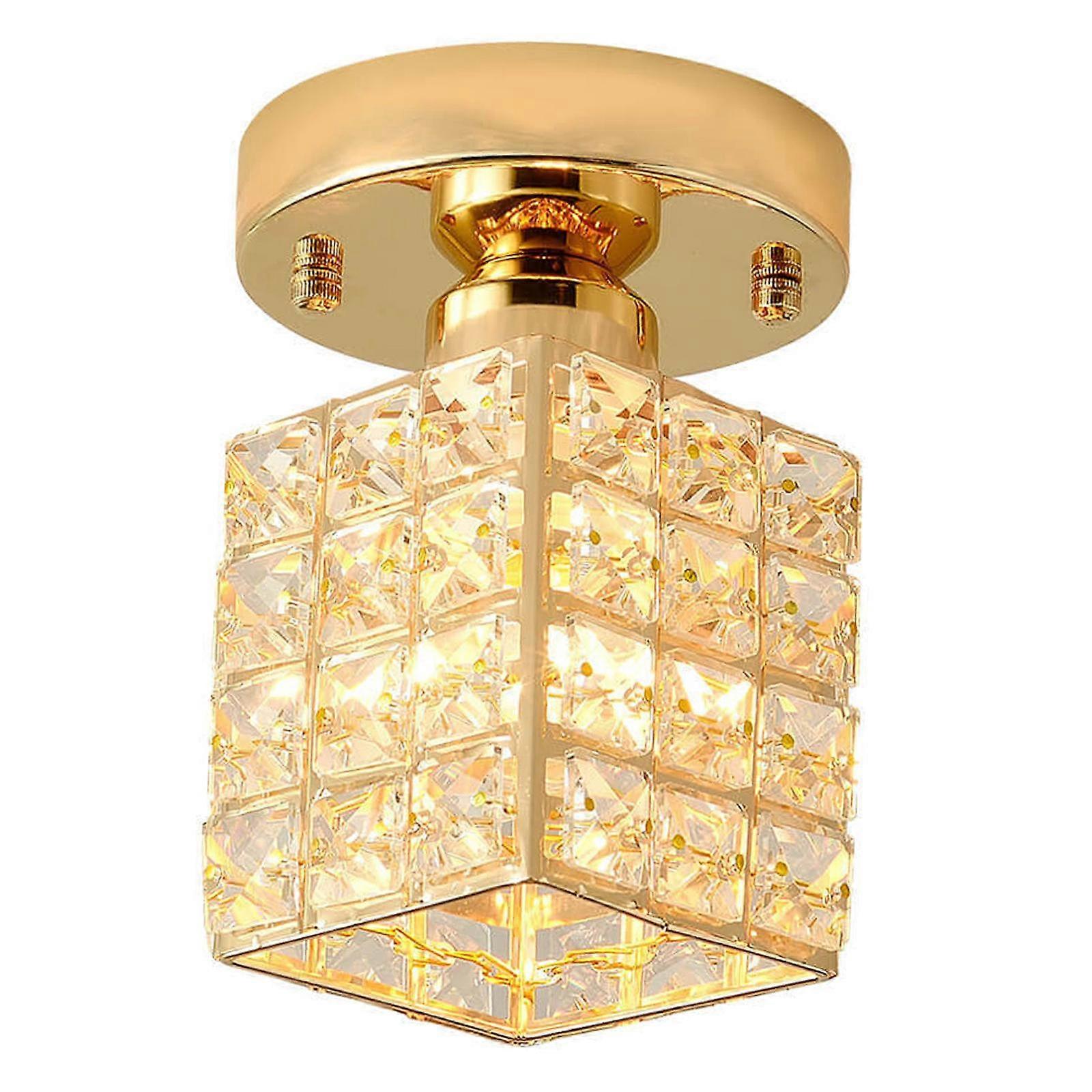 Modern Crystal Light LED Close to Lighting Fixture E26 A