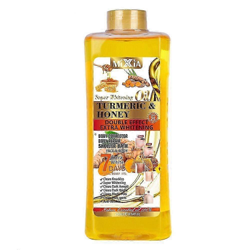 زيت الجسم عالي الجودة ، زيت الجسم بالكركم والعسل 7 أيام ، زيت الجسم الكركم للوجه والجسم ، زيت تدليك زيت الكركم العطري الطبيعي