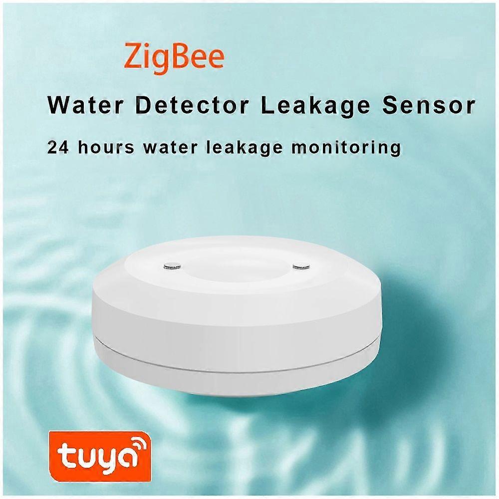 Tuya Zigbee Water Sensor Smart Life APP Water Leakage Monitoring Flood Immersion