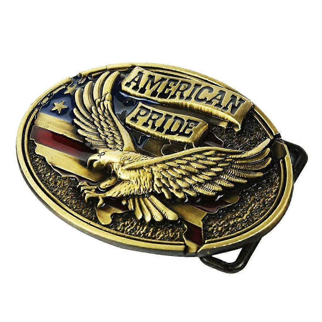 Embossed Bronze Belt Buckle for Men