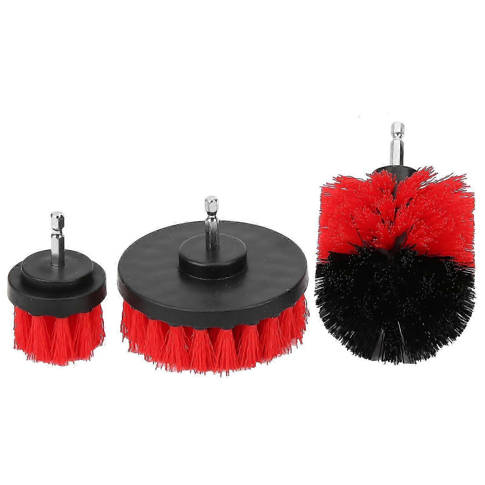 מקדחה מצורף כוח קרצוף קיט כל מטרה כלי ניקוי תעשייתי אדום