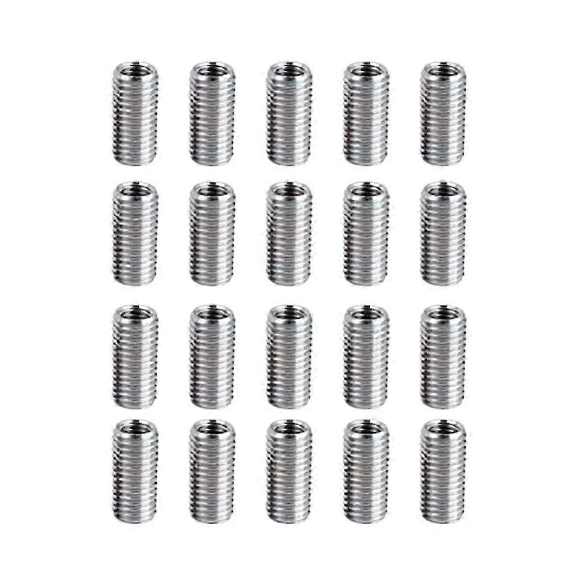 20 Pcs Thread Reducing Nuts, M8 Male to M6 Female Thread Screw Sleeve Bolt Conversion Nuts, Threaded Reducers Adapters js