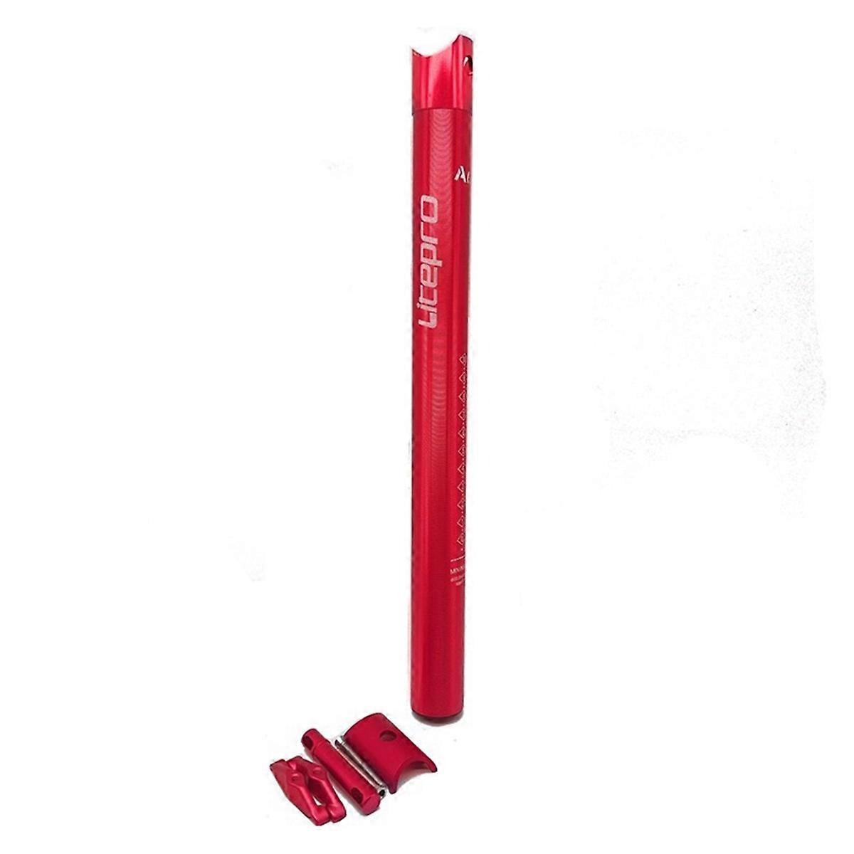 Folding Bike Seat Post Aluminum Alloy 33.9X400mm Red