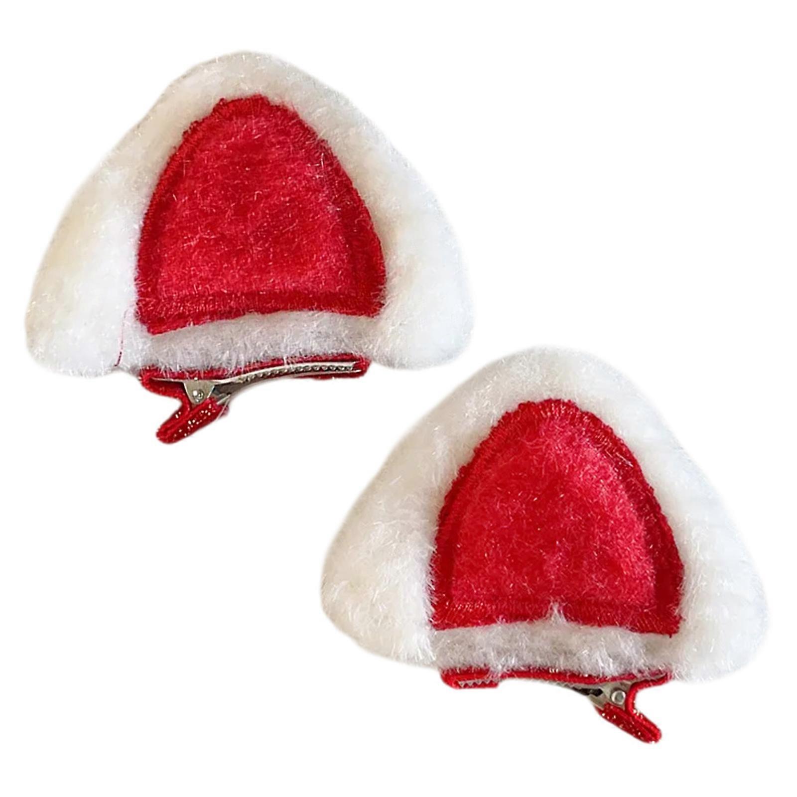 Elegant Cats Ear Headpiece With Hair Clip Cotton And Plastic Hair Accesories Party Headwear For New Year Festivities  B