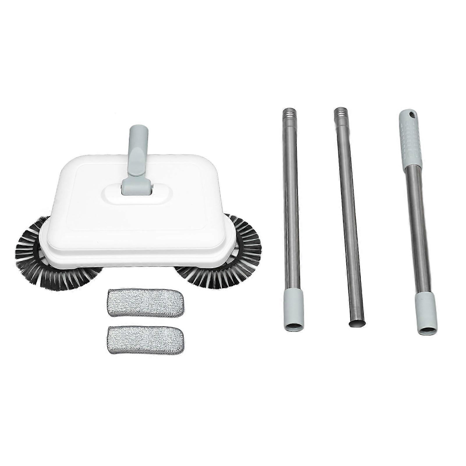 Hand Push Sweeper Professional Efficient 360 Degree 2 in 1 Foldable Compact Wet Dry Dual Use Floor Cleaning Mop for Hard Flat Floor